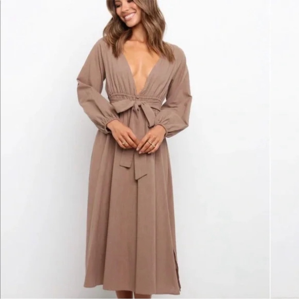 Petal & Pup Brown Dress - LIKE NEW